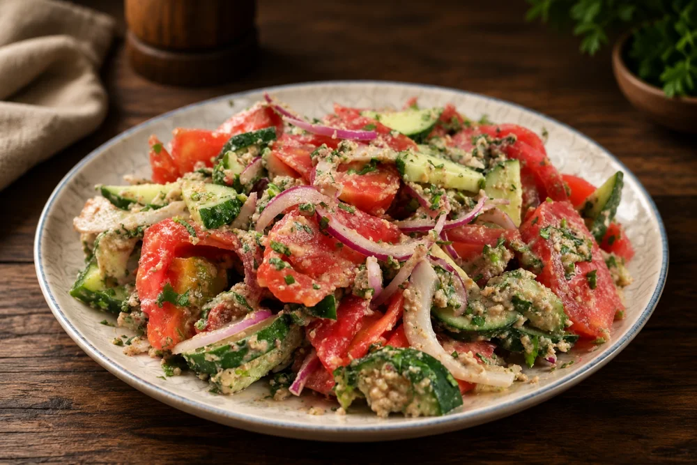 Georgischer Salat mit Walnüssen