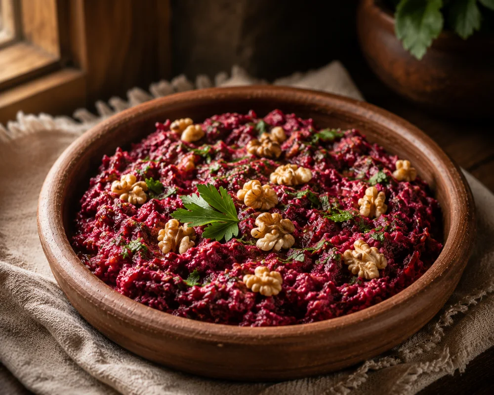 Rote Bete mit Walnüssen